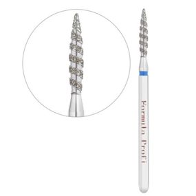 Фреза алмазная ТОРНАДО острое пламя синяя 021 Formula Profi