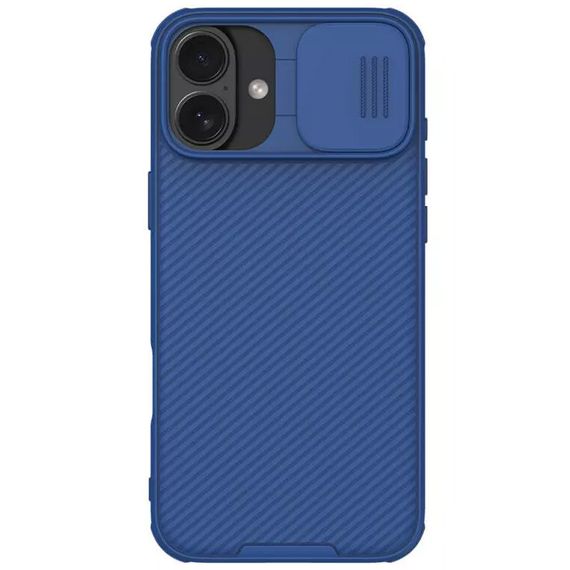 Карбонова накладка Nillkin CamShield Pro для Apple iPhone 16 (6.1") Blue