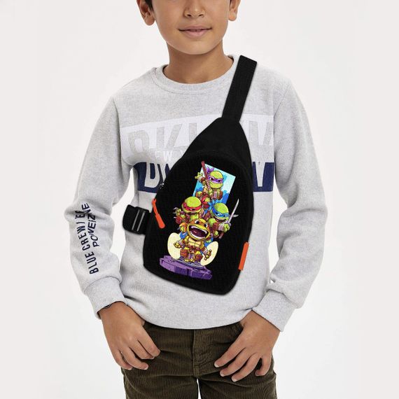 Сумка через плечо детская Черепашки-ниндзя 29х17 см сумка слинг для мальчика (02277)