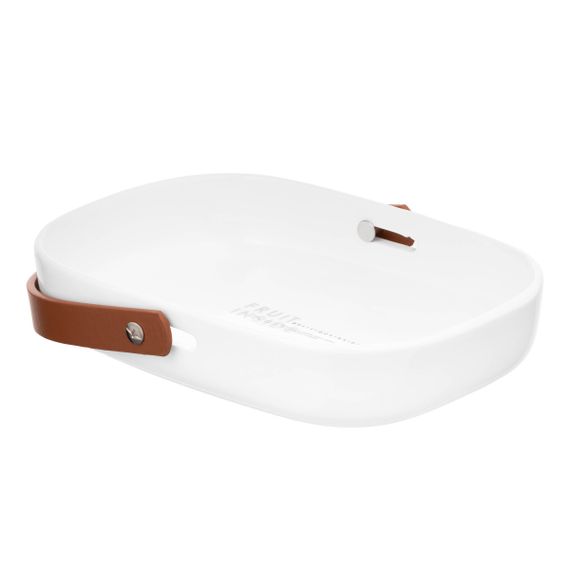 Фруктівниця квадратна Ardesto AR0962 20.1х15х4 см біла | Зображення 1