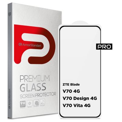 Стекло защитное Armorstandart Pro ZTE Blade V70 4G / V70 Design 4G / V70 Vita 4G Black (ARM83039)