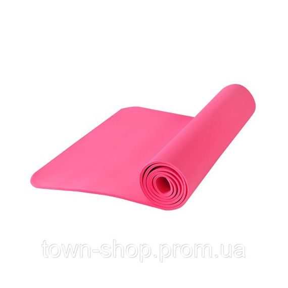 Коврик для йоги и фитнеса YM0106, 61 х 173 см Красный
