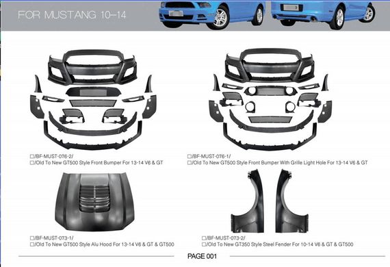 Комплект обвісів для Ford Mustang 2015- рр | Зображення 3