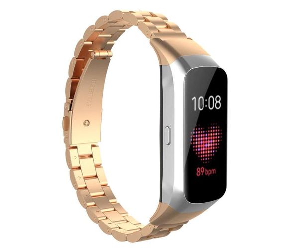 Металлический ремешок Primolux для фитнес браслета Samsung Galaxy Fit (SM-R370) - Rose Gold | Зображення 1