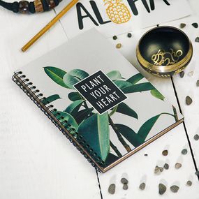 Скетчбук Plant your heart 18x21 см (BDP_TRO019)