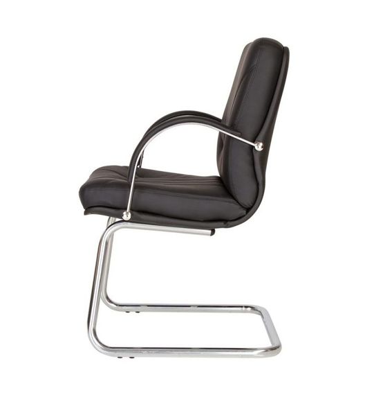 Кресло конференционное Новый Стиль Manager steel CF LB chrome Черный | Зображення 2