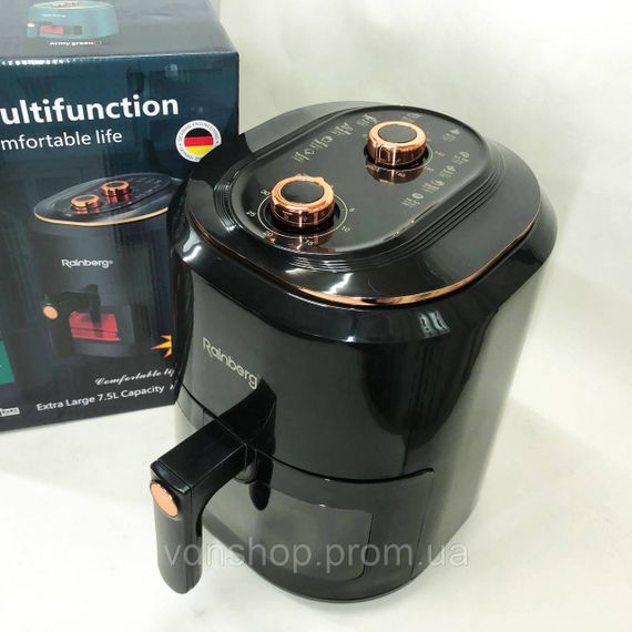 Электроустройство для жарки без масла, Фритюрница электрическая для фри Домашняя фритюрница фри RJ-16 | Зображення 4