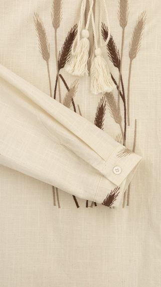 Сорочка вишиванка для хлопчика Dinomin D2890-1 164 см Бежевий shop (2000999143540) | Зображення 2