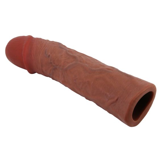 Подовжуюча насадка презерватив Pretty Love - Derek 8,5" Brown, BI-026269-1 Sex Aura | Зображення 7