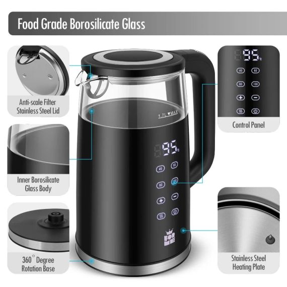 Електрочайник ForMe FKG-4017, об'єм 1,7 л, led індикація, швидке нагрівання | Зображення 5