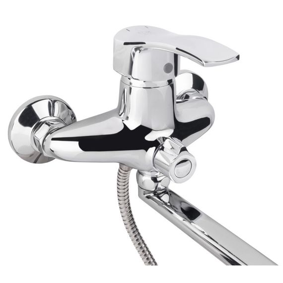 Змішувач для ванни Lidz Anny 005 з поворотним виливом (з душовим гарнітуром) (k40) LDANN005CRM35120 Chrome | Зображення 2
