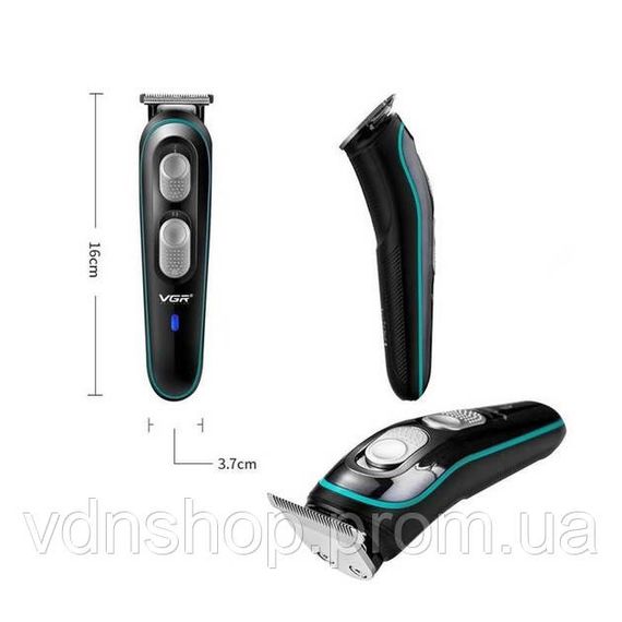 Машинка для стрижки волосся з мотором VGR V-055, Чоловічий тример для окантовки Тример скронь JH-95 | Зображення 4
