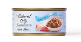 Natural Kitty Meat Lover Tuna And Bream In Gravy влажный корм для котов с тунцом и лещем, 70 гр