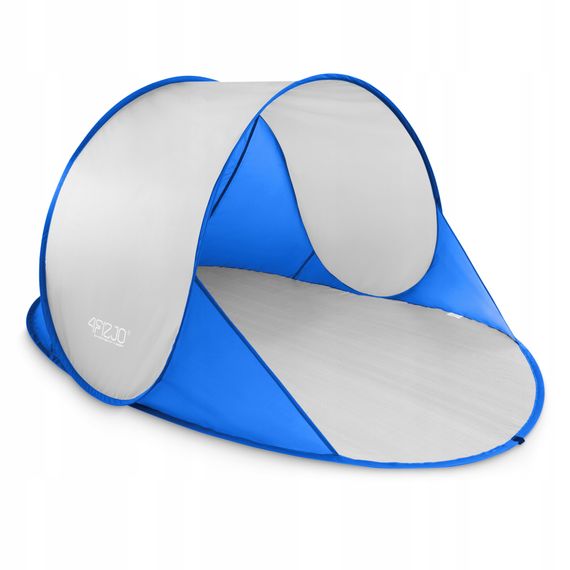 Намет пляжний 4FIZJO Pop-Up 195 x 120 см саморозкладний Blue/Grey (P-5905973405157)
