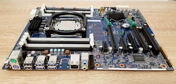 Комплект: Материнская плата HP Z440 / Intel Xeon E5-2618L v3 (8 (16) ядер по 2.3 - 3.4 GHz) (аналог i7-7700K) / Socket LGA 2011 v3+v4 / NVMe boot + рамка крепления 2011 б/у | Зображення 1