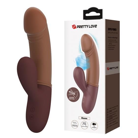 Вібратор - Pretty Love Kane Vibrator Brown Sex Aura