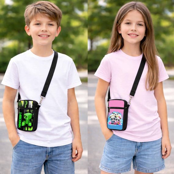 Сумка-чохол для телефону Рік та Морті дитяча сумка через плече, водонепроникна міні-сумка (4981) | Зображення 3