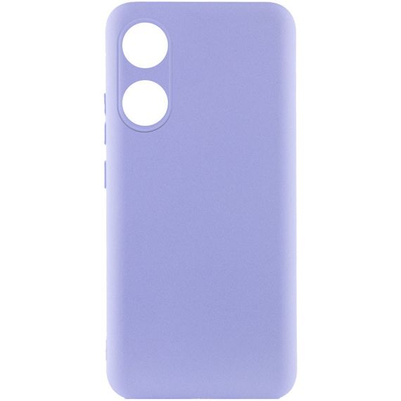 Чохол Silicone Cover Lakshmi Full Camera (AAA) для Oppo A58 4G Бузковий / Dasheen