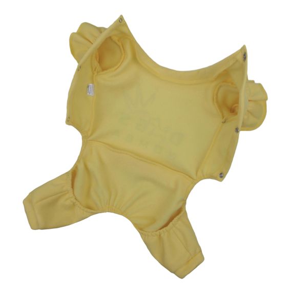 Костюм трьохнитка рюша жовтий D-165 | Зображення 5