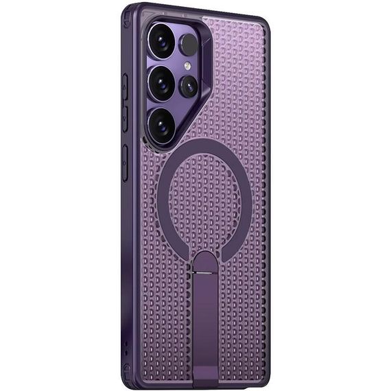 Чехол TPU Breeze with MagSafe stand для Samsung Galaxy S26 Ultra Purple | Зображення 1