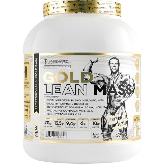 Гейнер Gold Lean Mass 3000 g (Strawberry)