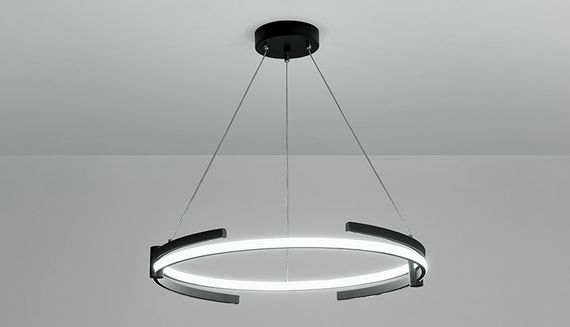 Люстра світлодіодна підвісна LED світильник для квартири на стелю лед 26746 Чорний 40-200х80х80 см. | Зображення 2