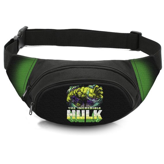 Сумка-бананка дитяча з принтом Халк поясна сумка для хлопчика (4712)