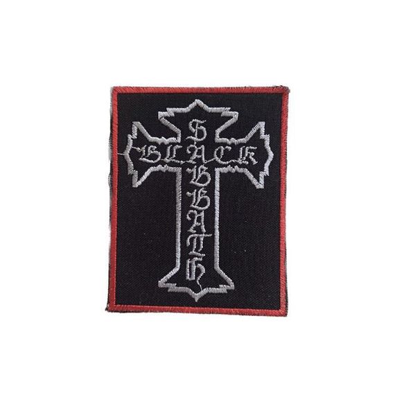 Нашивка на одежду (термо) Black Sabbath 75*95 мм Чорний