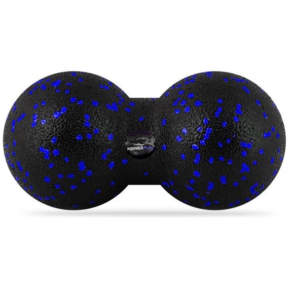 Набір для масажу та йоги PowerPlay PP_4093 EPP (3 м'ячики + валик масажер 15*5,3см.) Blue + резинка 7,5кг. | Зображення 2