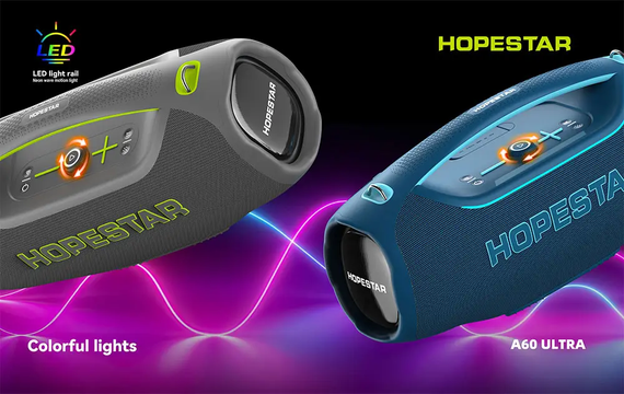 Колонка Bluetooth Hopestar A60 Ultra 450 Вт з мікрофоном RGB, IPX6, 30000 мАг | Зображення 3