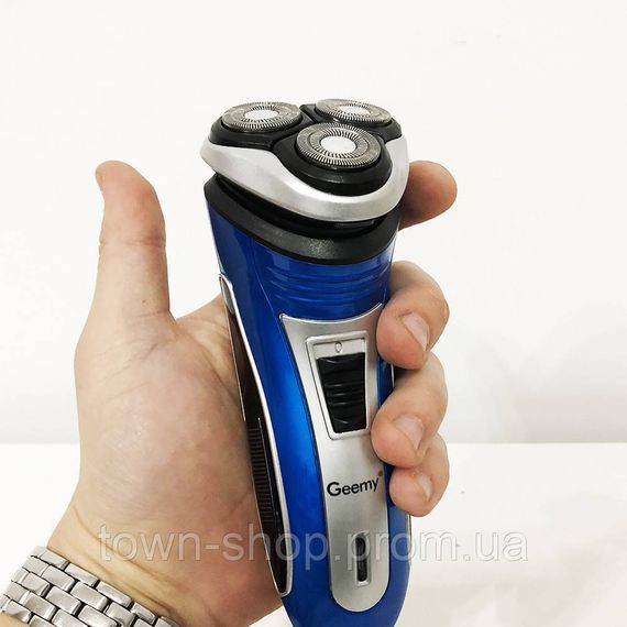 Электробритва GEEMY GM-7090 3 в 1 триммер. Цвет: синий | Зображення 3