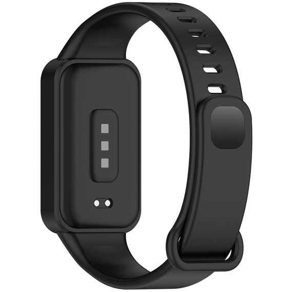 Силиконовый ремешок для Xiaomi Mi Smart Band 9 Active Black | Зображення 3