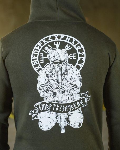 Худі CELEO на флісі руні білий ВТ3896 | Зображення 3