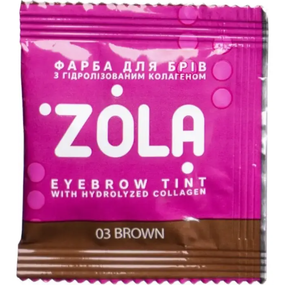 ZOLA Краска для бровей с коллагеном Eyebrow Tint With Collagen 5 ml 03 Brown