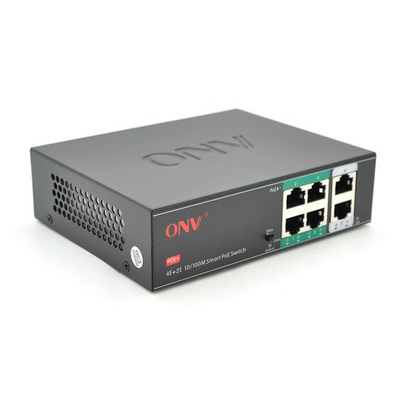 4х портовый PoE коммутатор с автоперезапуском ONV-H1064PSD, IEEE802.3a f/at