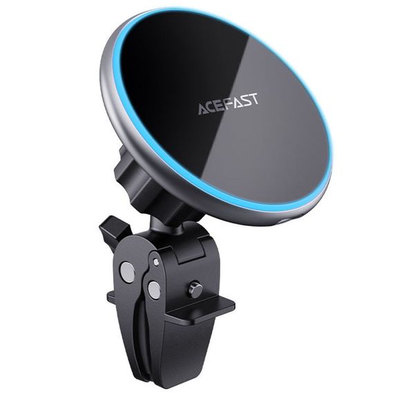 Автотримач з БЗП Acefast D3 magnetic wireless Silver | Зображення 1
