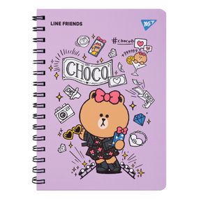 Блокнот YES А5 80 арк Line Friends Choco (151771)