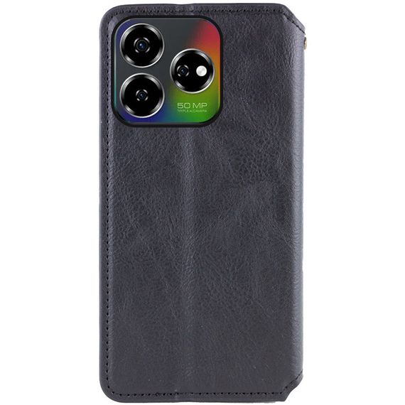 Кожаный чехол-книжка GETMAN Cubic (PU) для ZTE Nubia V60 Черный | Зображення 3