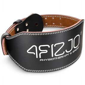 Пояс для важкої атлетики 4FIZJO шкіряний Size M Black (P-5905973404303)