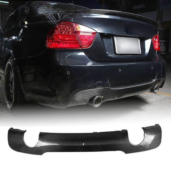 Дифузор заднього бампера V3 (для E90 M-Sport, Карбон) для BMW 3 серія E-90/91/92/93 2005-2011 рр | Зображення 6