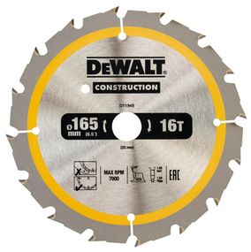 Диск пилковий DeWALT СONSTRUCTION 165 х 20 мм (DT1948)