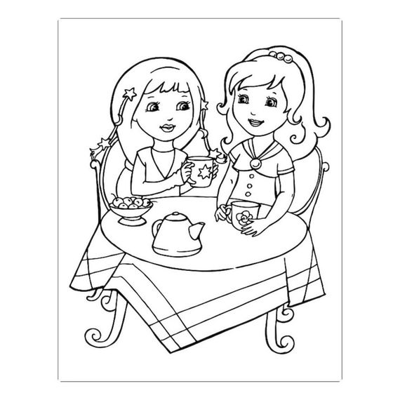 Велика книга розмальовок "Дівчата та квіти" 1736004, 64 сторінки | Зображення 3