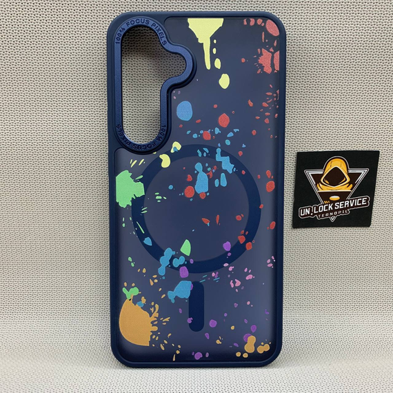 Чехол Wlons Unicorn противоударный PC+TPU для Samsung Galaxy S24 / S25 MagSafe Матовый Синий