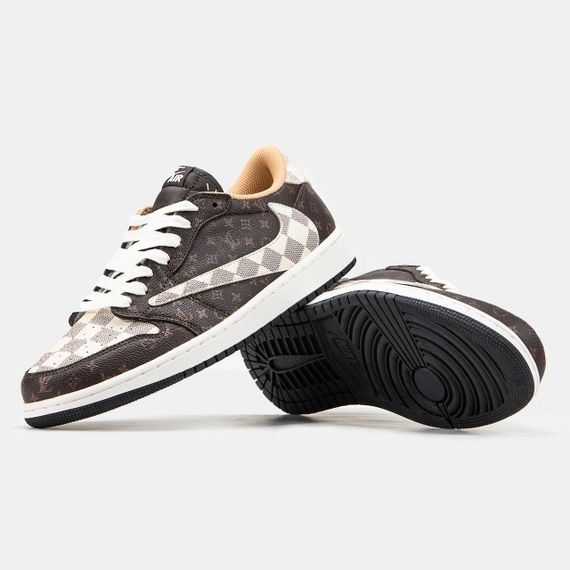 Чоловічі кросівки Air Jordan 1 Low x Travis Scott x Louis Vuitton (топ якість) 42 | Зображення 3