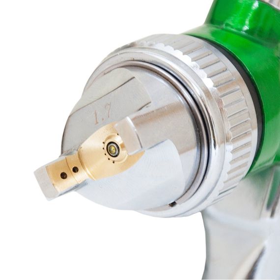 Фарборозпилювач Sigma HVLP 1.7 мм з верхнім баком 600 мл Green (6812111) | Зображення 7