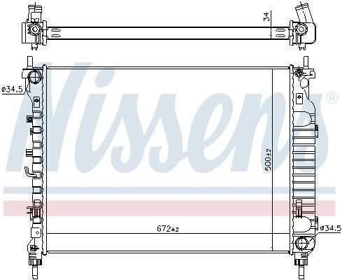 Радіатор двигуна Chevrolet Captiva 2.2 CDTi 2006-20982434 4818253 Розмір 672x500 | Зображення 1