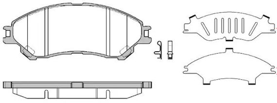 Колодки передні гальмівні SUZUKI SX4 S-CROSS/VITARA 1.0-1.6 15-, WOKING (P1489302) | Зображення 7