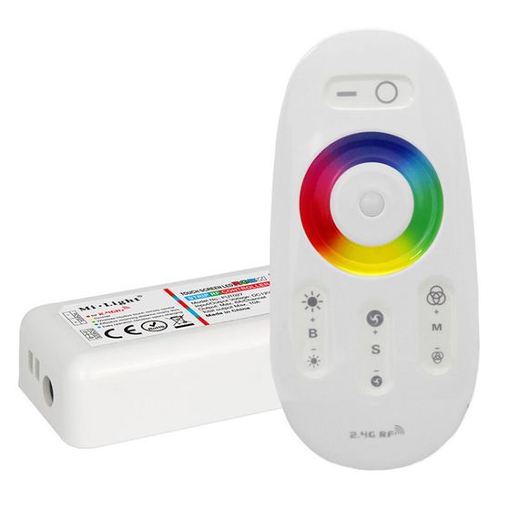Контроллер RGB + W PROLUM (RF; 5K; сенсорний; 24A; Білий) | Зображення 1