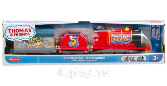 Паровозик Томас і друзі Моторизований поїзд Джеймс Оригінал Thomas & Friends Motorized Toy Train James | Зображення 1
