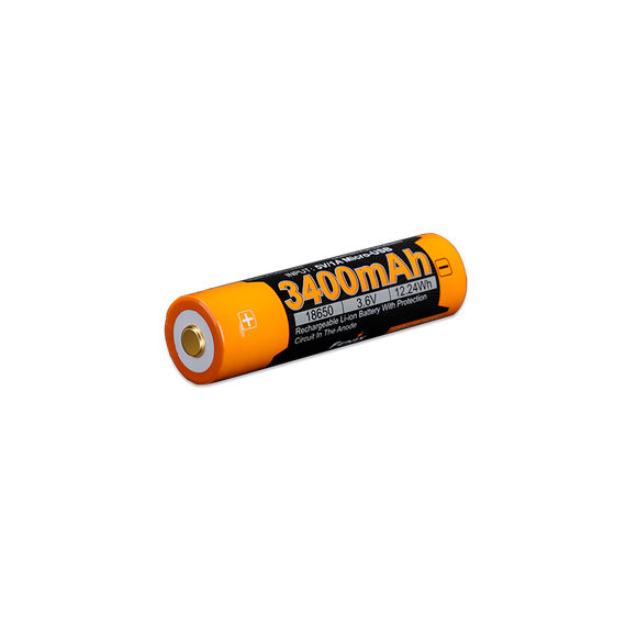 Акумулятор 18650 Fenix (3400 mAh) micro usb заряджання | Зображення 3